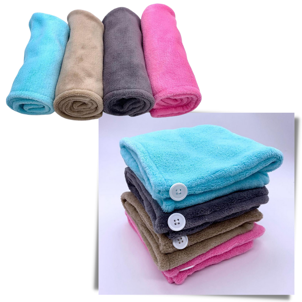 Sofort trocknendes Haarhandtuch - Ozerty