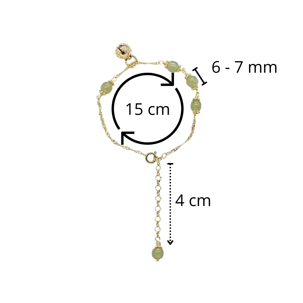 Hetian Jade-Glocken-Armband - Ozerty