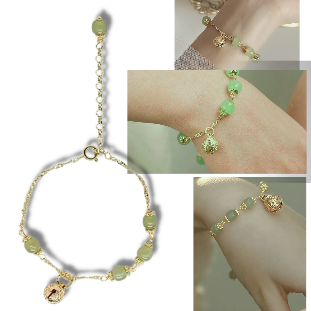 Hetian Jade-Glocken-Armband - Ozerty