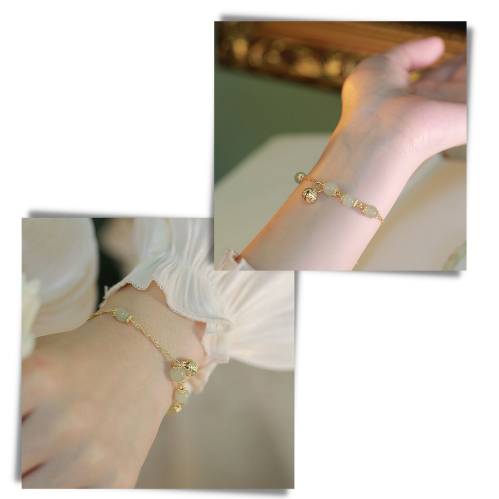 Hetian Jade-Glocken-Armband - Ozerty