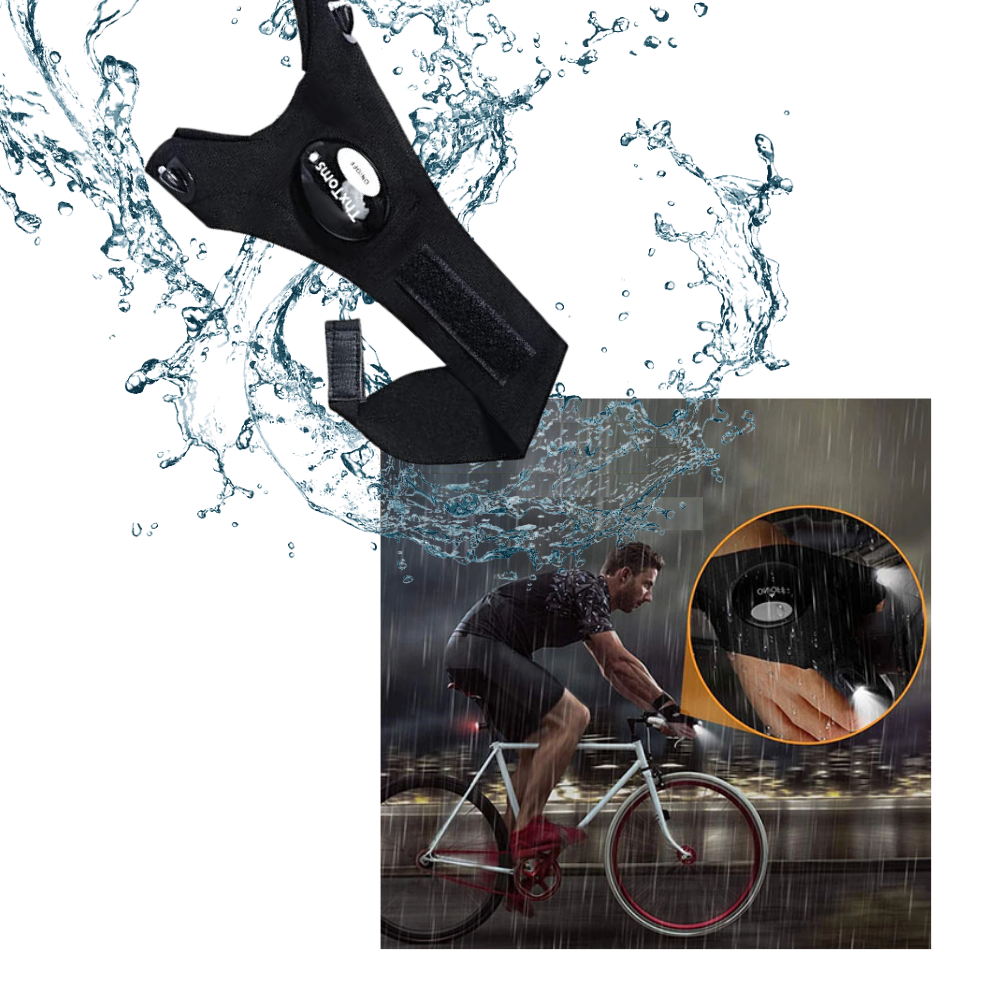 Ein Paar LED-Handschuhe mit wasserdichten Lichtern - Ozerty