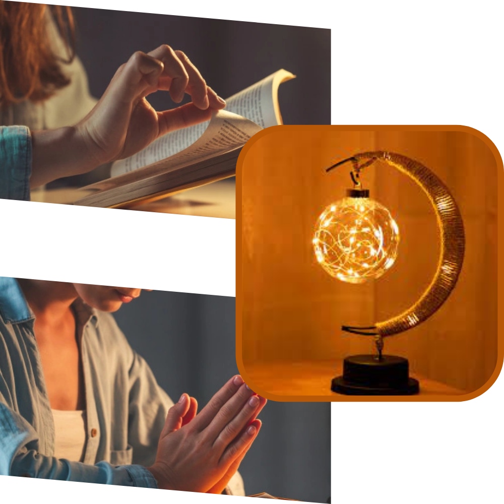 Verzauberte Mond-LED-Lampe - Ozerty