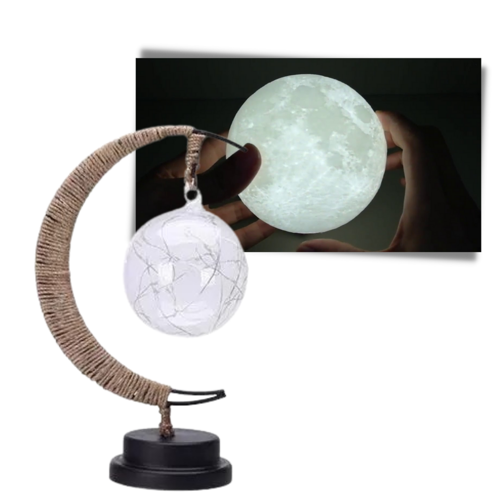 Verzauberte Mond-LED-Lampe - Ozerty