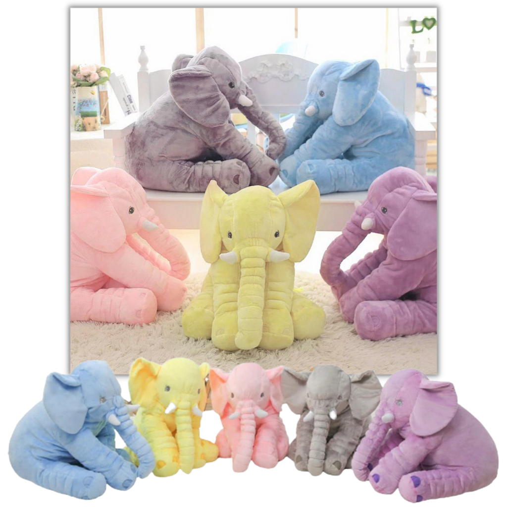 Großes Baby-Elefanten-Plüsch-Kissen - Ozerty