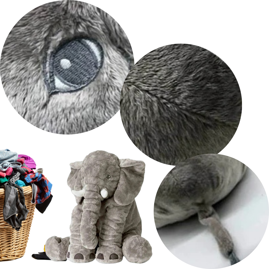 Großes Baby-Elefanten-Plüsch-Kissen - Ozerty