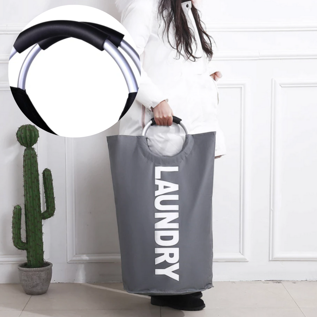 Faltbare Wäschekorb-Tasche mit Griffen - Ozerty