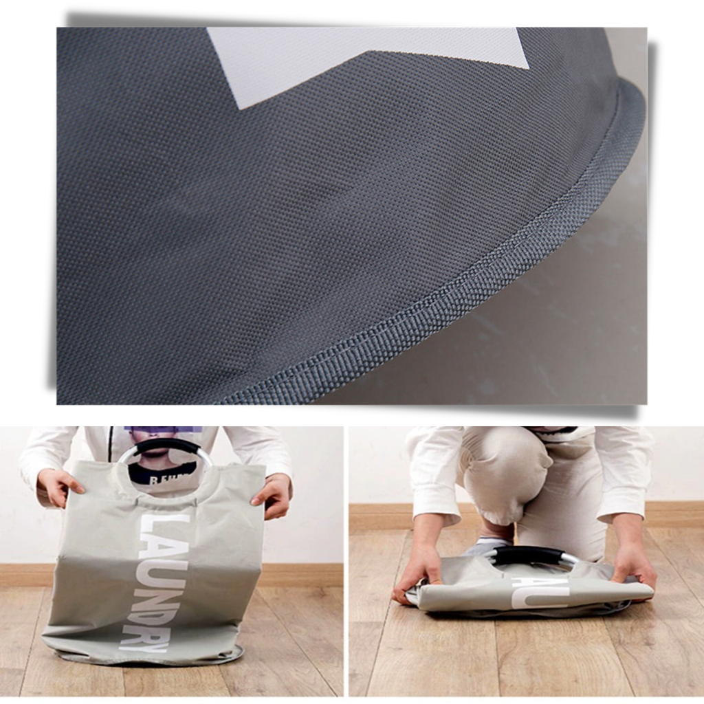 Faltbare Wäschekorb-Tasche mit Griffen - Ozerty