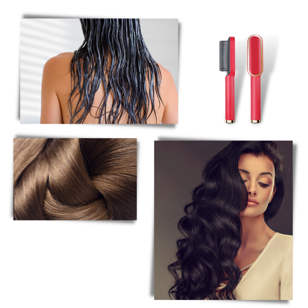 Elektrischer Keramikbürsten-Haarglätter - Ozerty