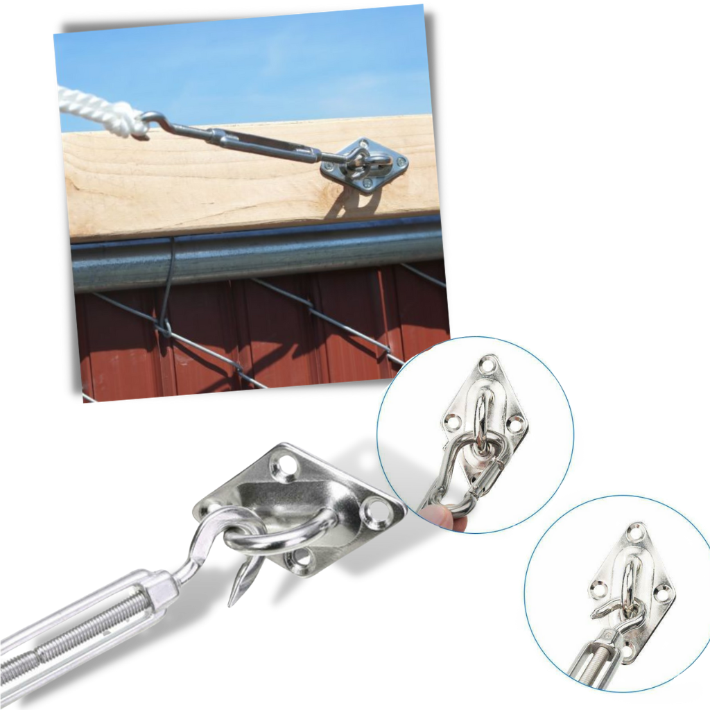 M5 Beschlagsatz für Sonnensegel - Ozerty