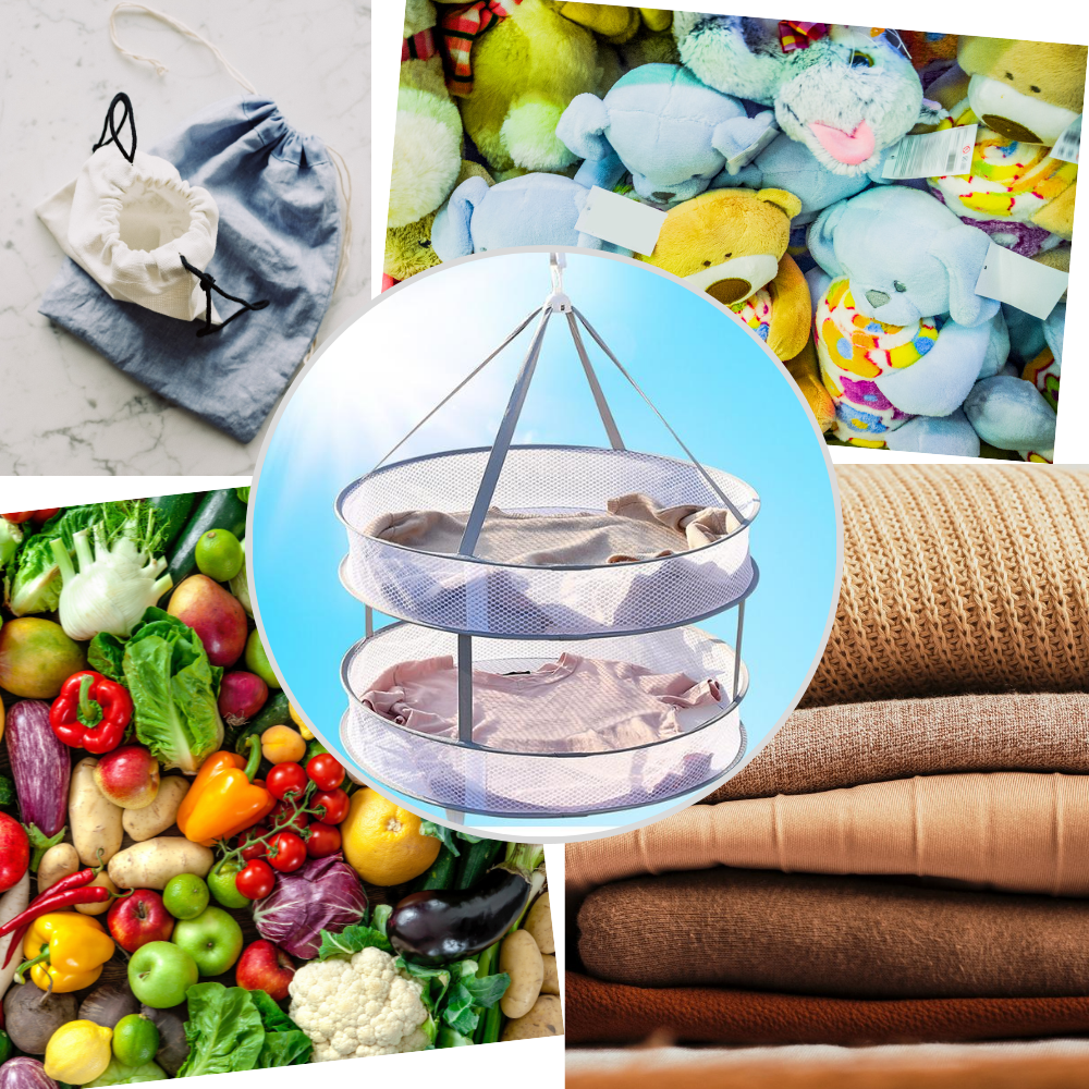 Hängetrockner für Kleidung aus Mesh - Ozerty