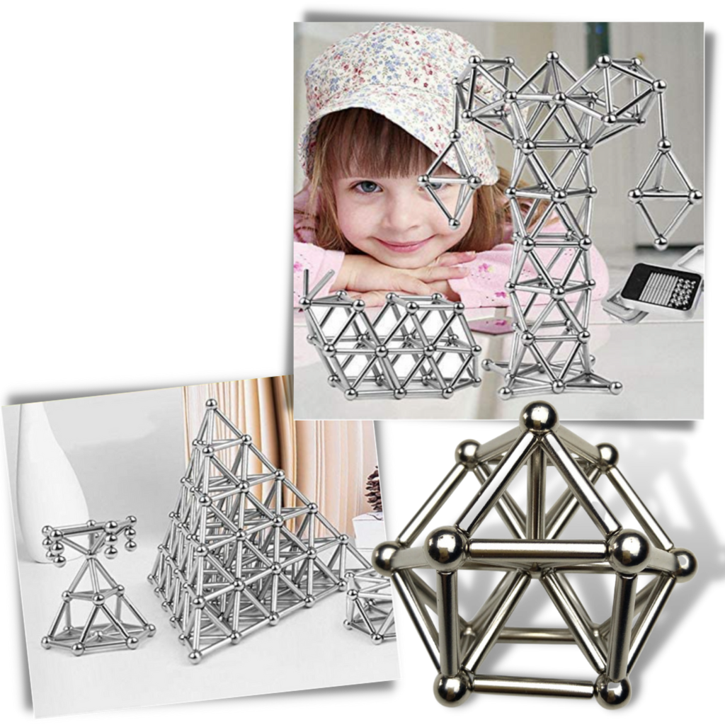 Magnetische Konstruktion Stäbe und Kugeln - Ozerty