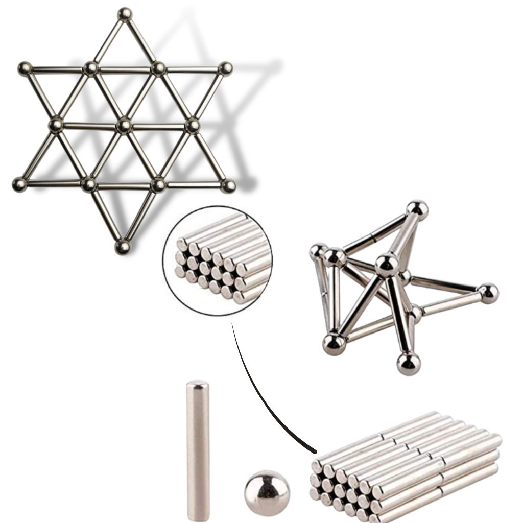 Magnetische Konstruktion Stäbe und Kugeln - Ozerty