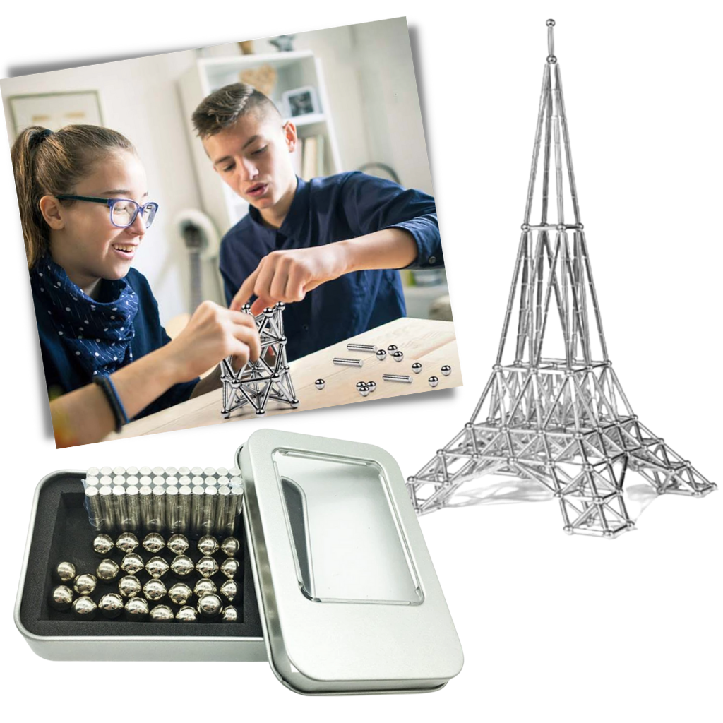 Magnetische Konstruktion Stäbe und Kugeln - Ozerty