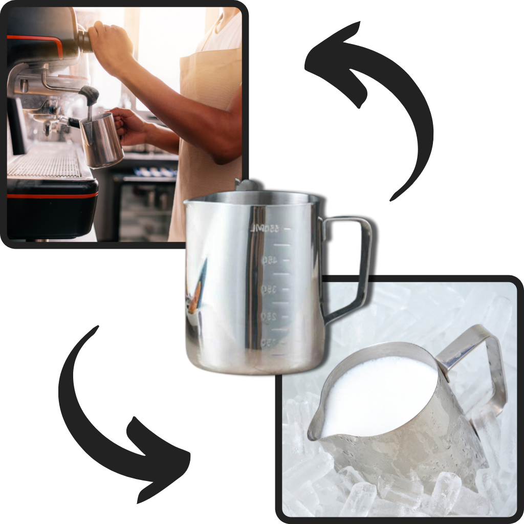 Edelstahl-Milchaufschäumer-Kännchen 100 ml - Ozerty