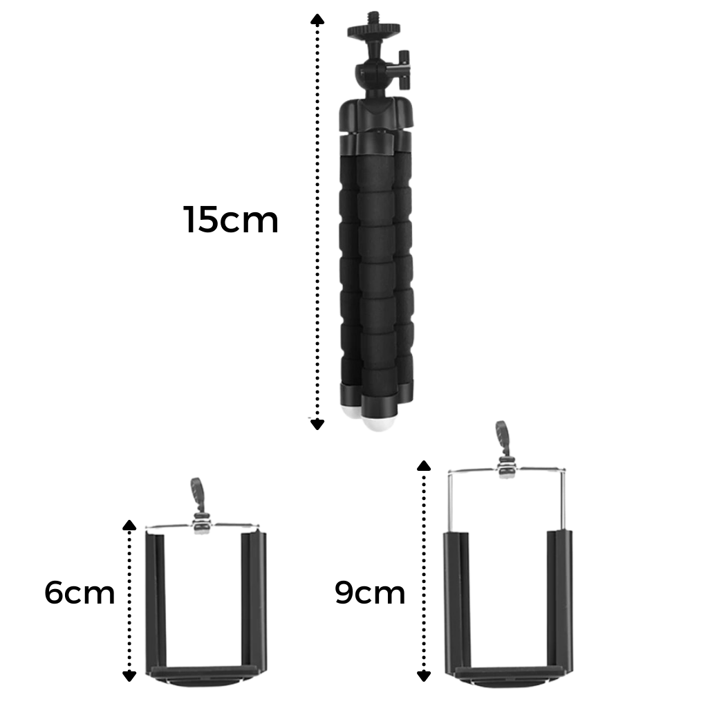 Flexibles Mini-Handy-Stativ-Set - Ozerty