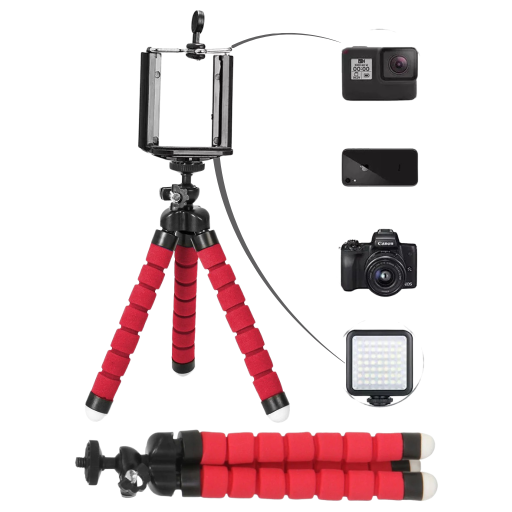 Flexibles Mini-Handy-Stativ-Set - Ozerty