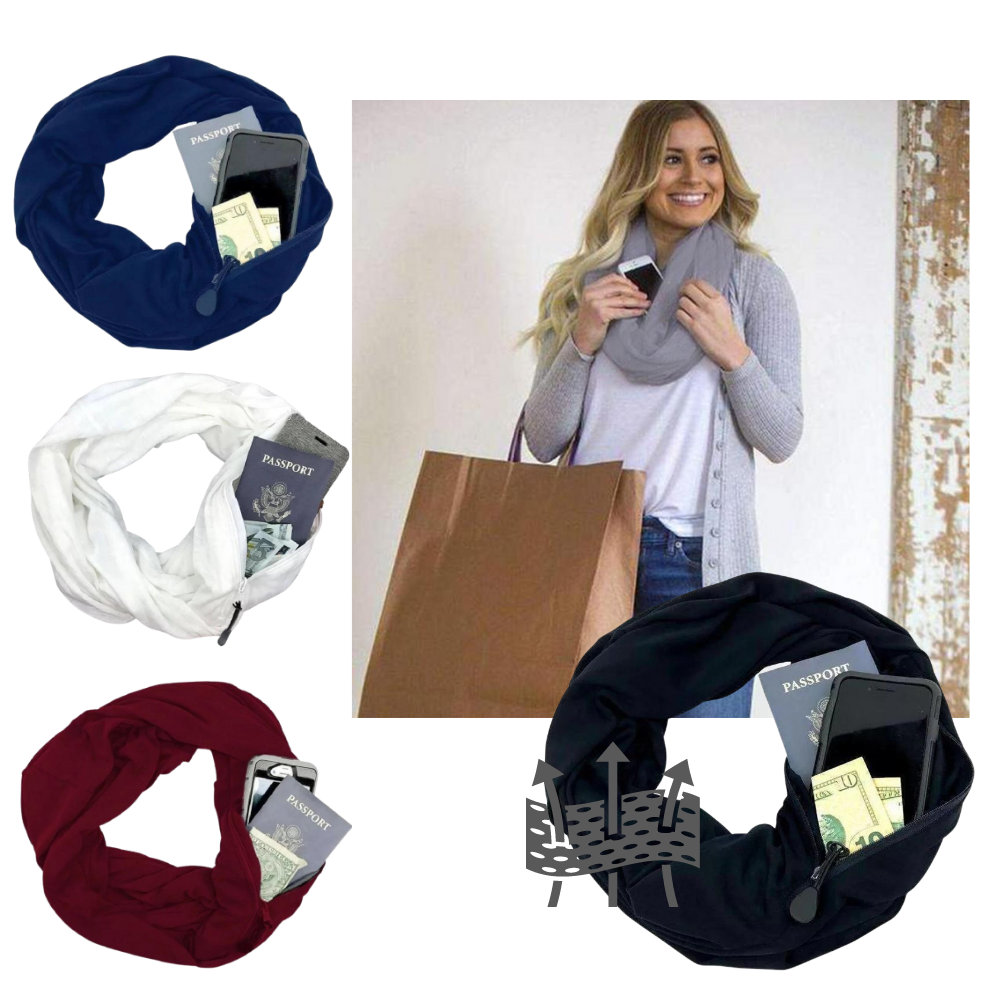 Warmer Schalldämpfer mit versteckter Tasche - Ozerty