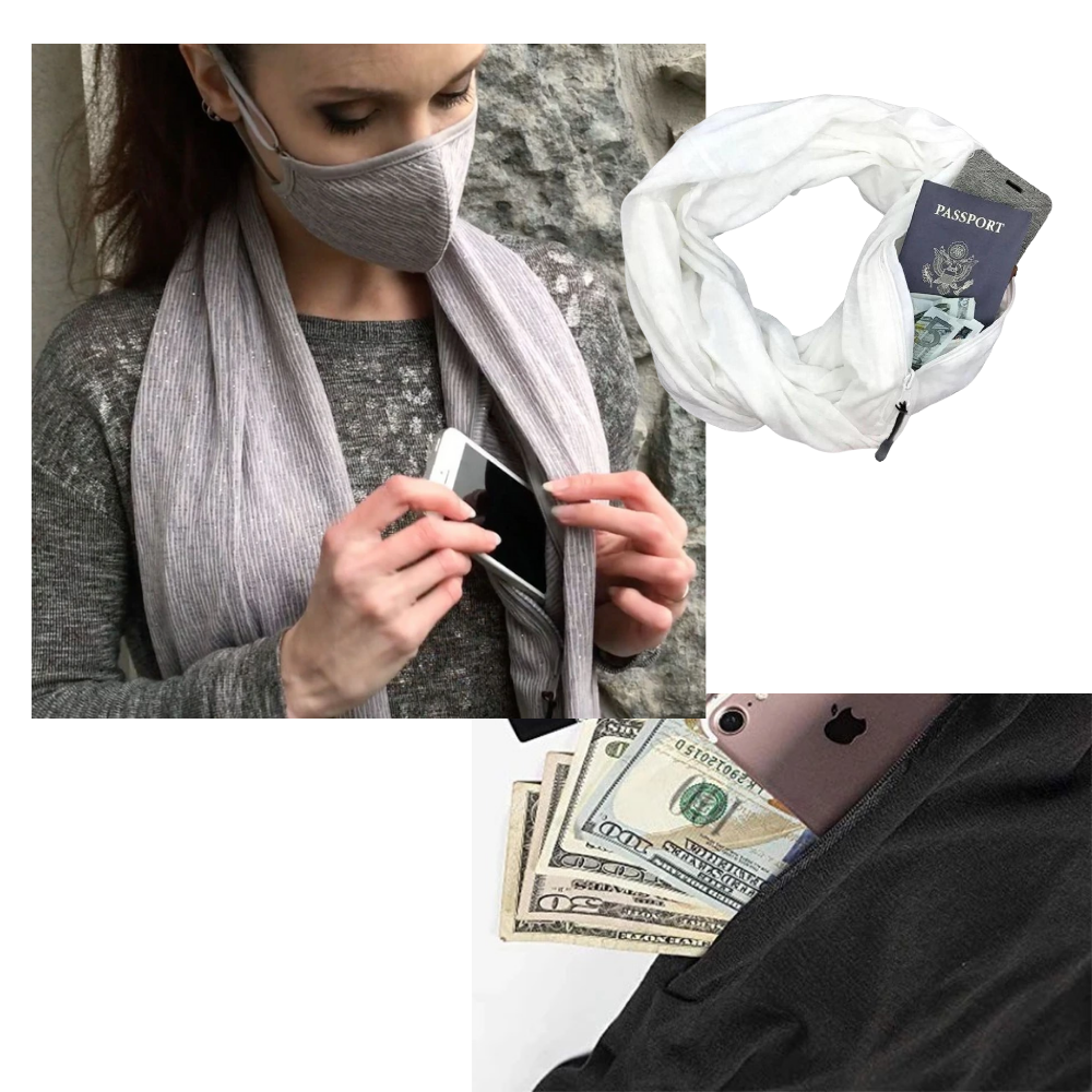 Warmer Schalldämpfer mit versteckter Tasche - Ozerty