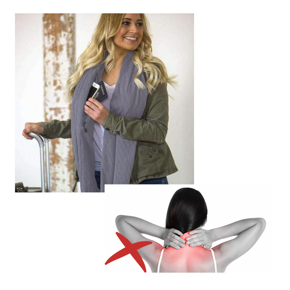 Warmer Schalldämpfer mit versteckter Tasche - Ozerty