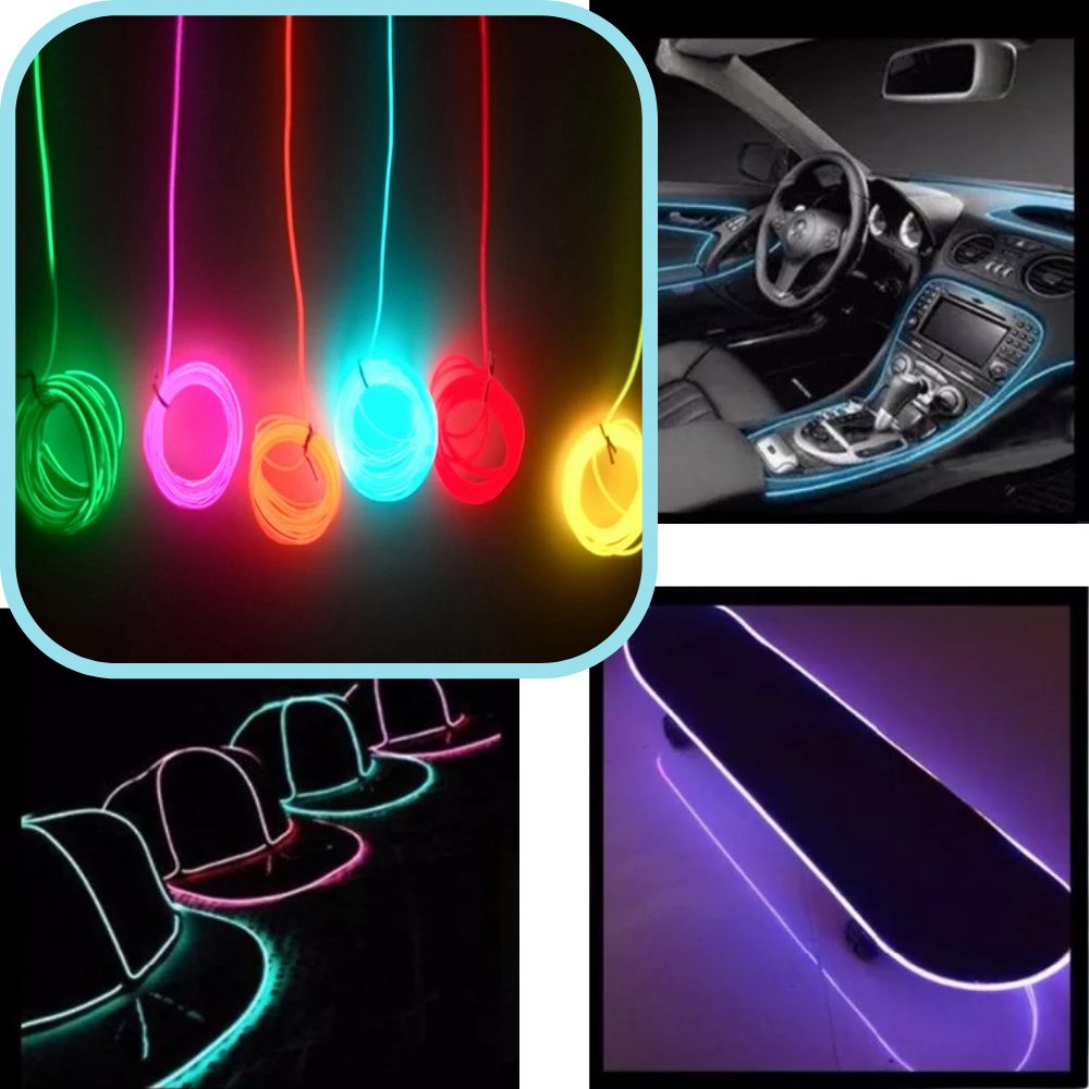 Neon LED Draht Bunt - Ozerty