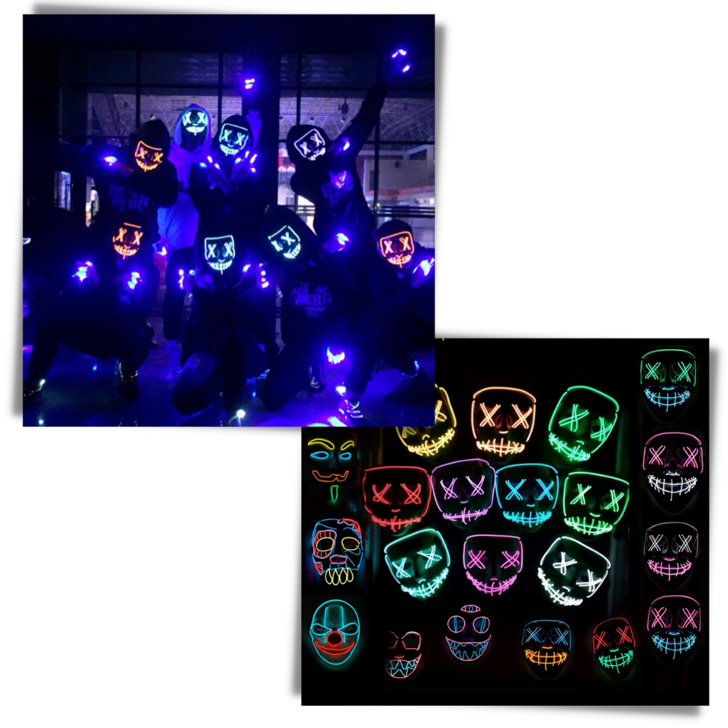 Neon LED Maske - Ozerty