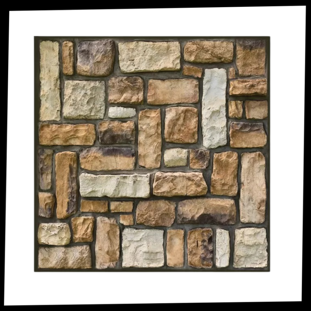 3D-Schaumstoff-Wandfliesen zum Abziehen und Aufkleben - Ozerty