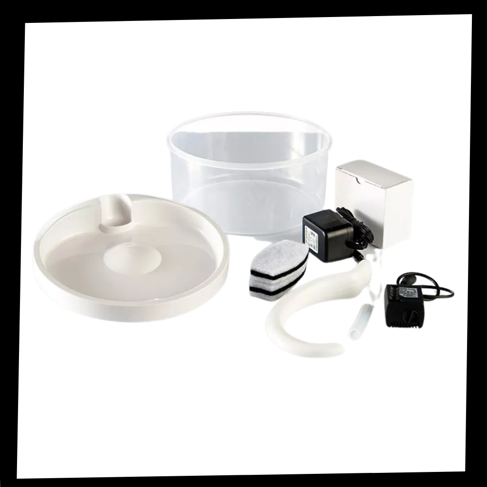 Automatischer Wasserbrunnen für Katzen mit LED-Licht - Ozerty