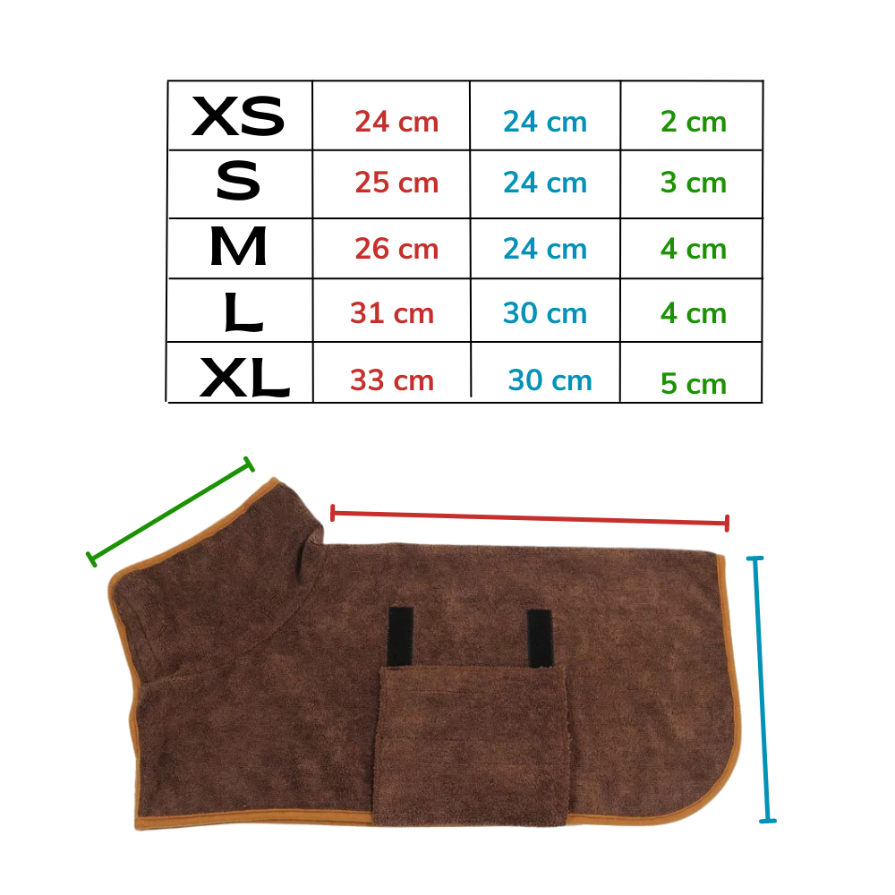 Saugfähiger Bademantel für Haustiere  - Ozerty