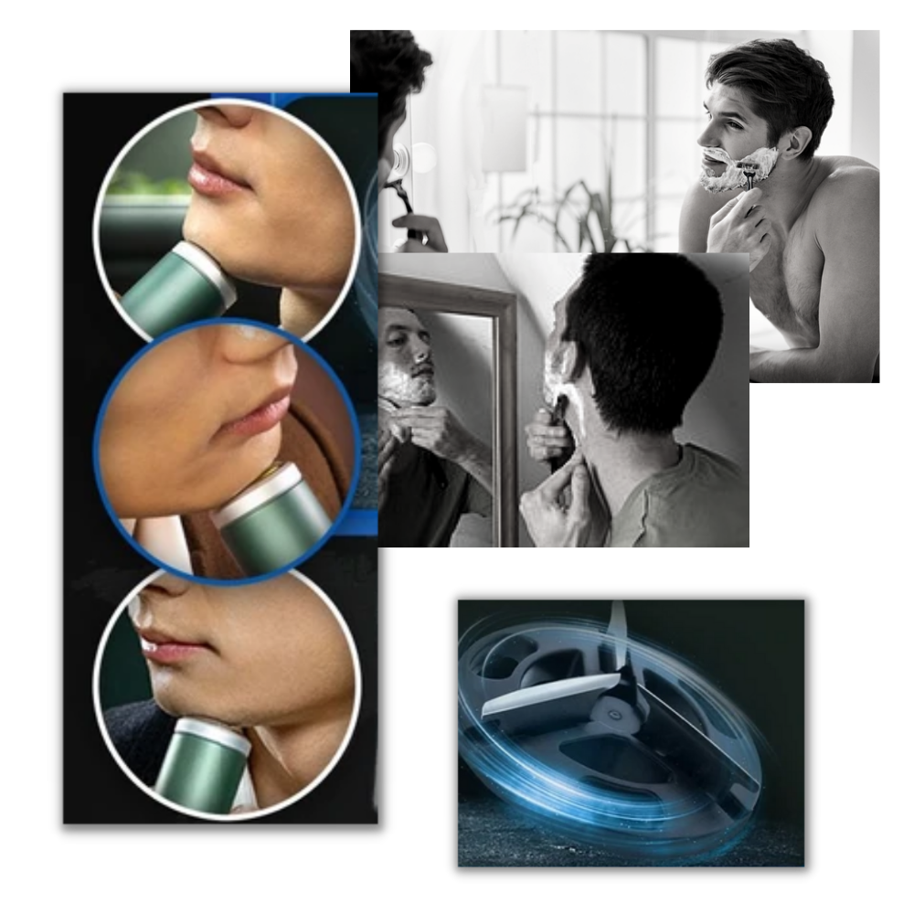 Wiederaufladbarer tragbarer Elektrorasierer - Ozerty