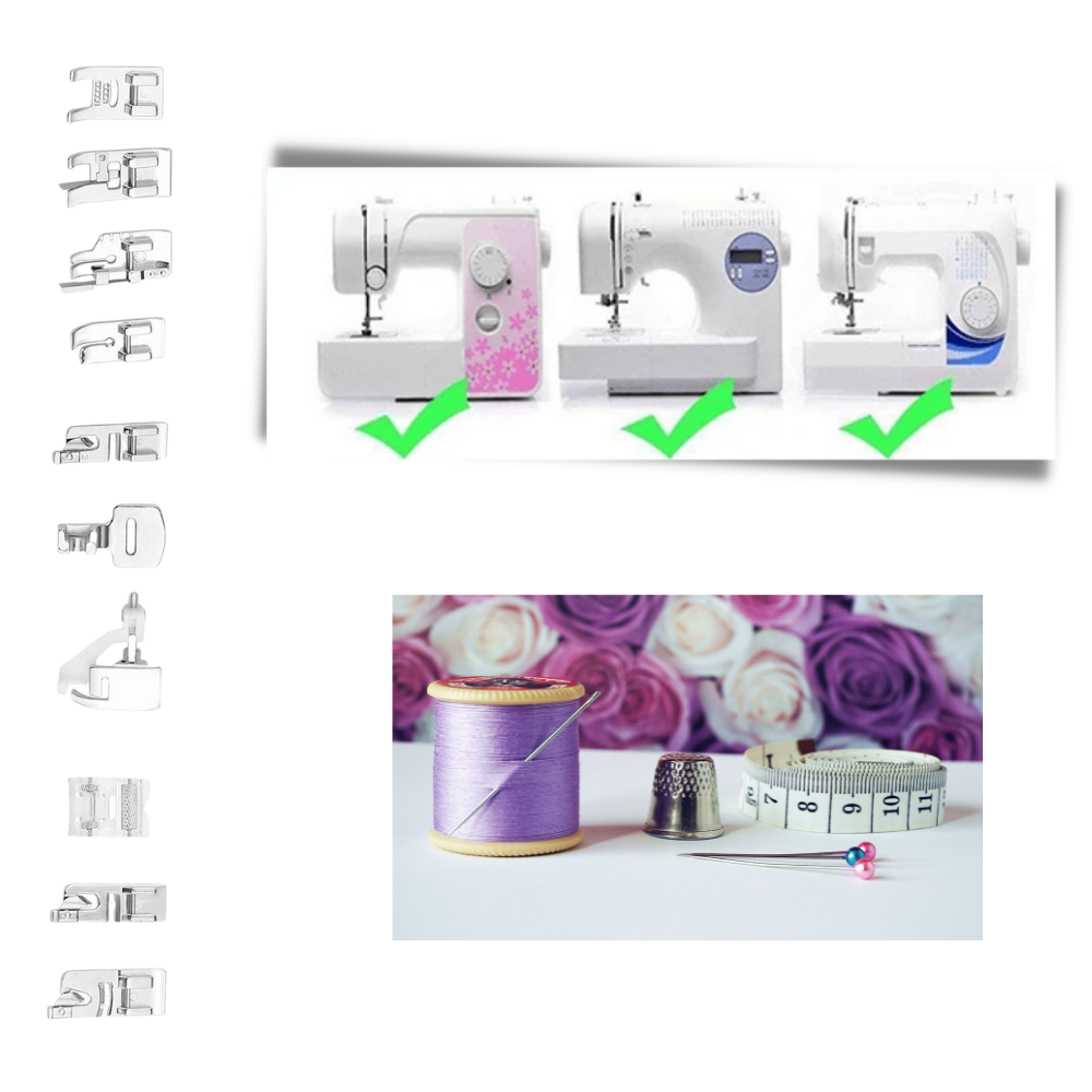 32/42-teiliges Nähfuß-Nähpaket - Ozerty