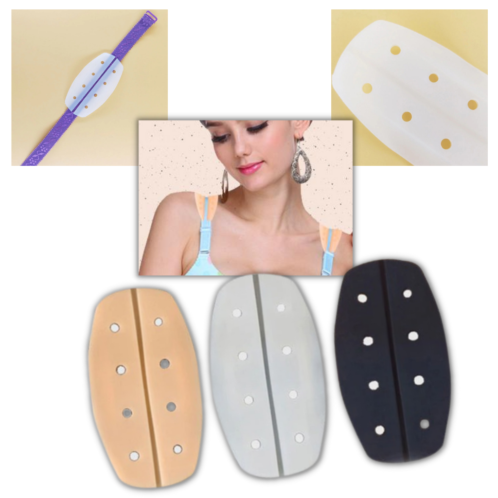 1 Paar rutschfeste Silikon-BH-Trägerschoner - Ozerty