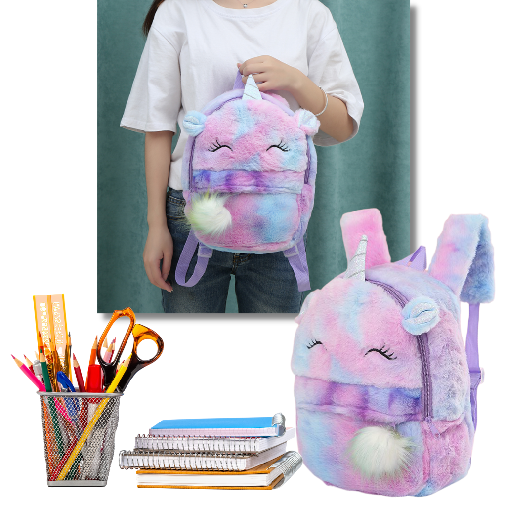 Plüsch Einhorn Mädchen-Rucksack - Ozerty