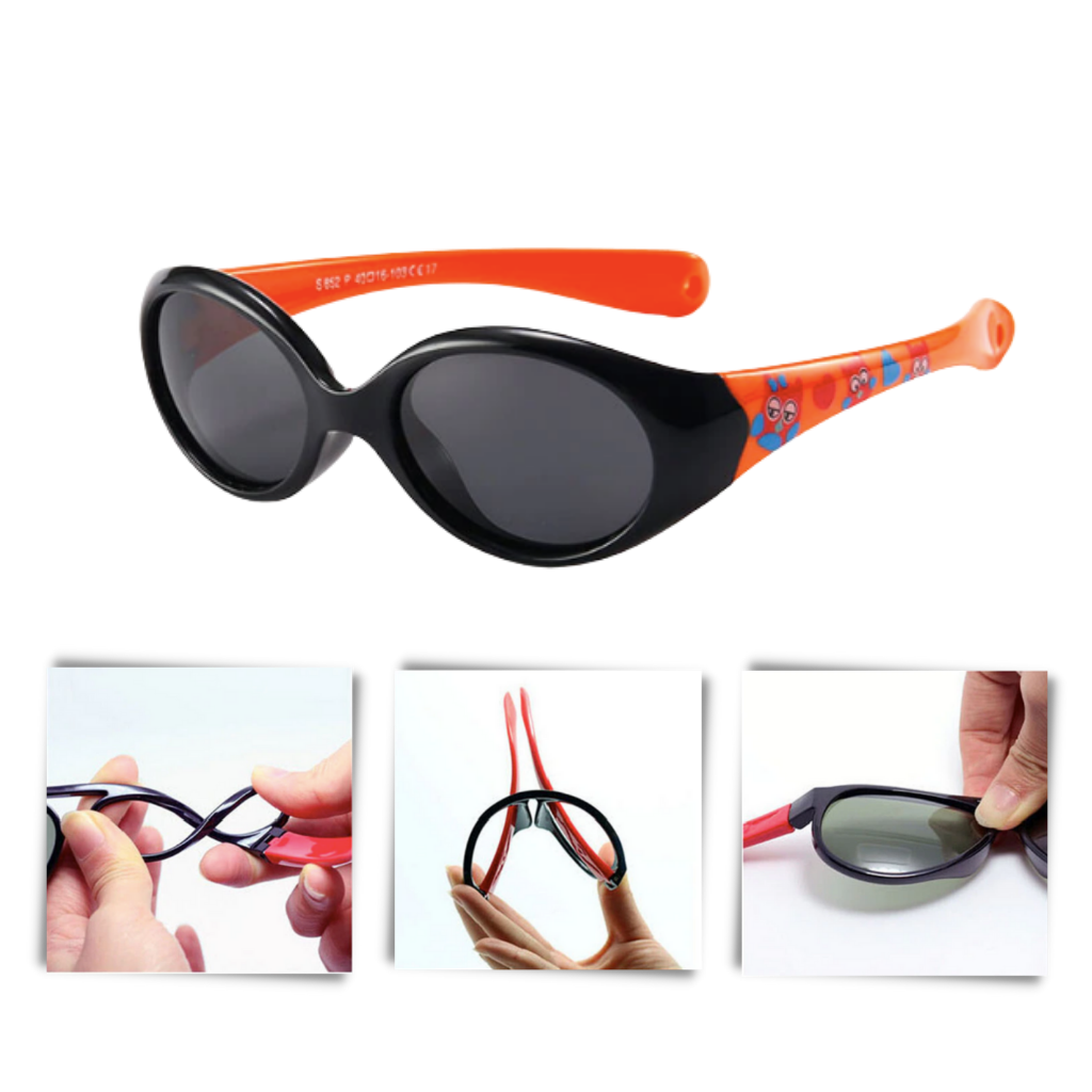 Polarized baby sunglasses with strap for 0 - 3 years