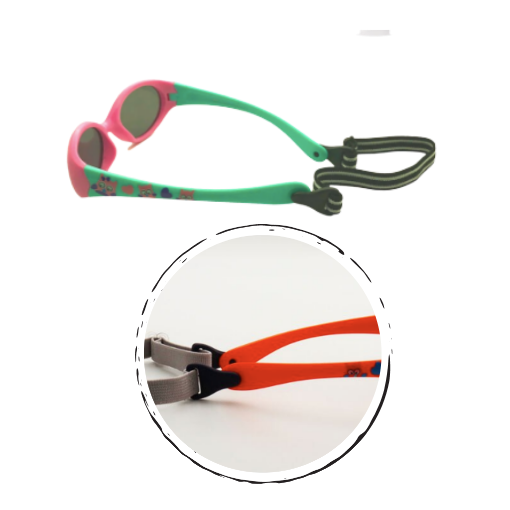 Polarisierte Baby-Sonnenbrille mit Riemen für 0 - 3 Jahre