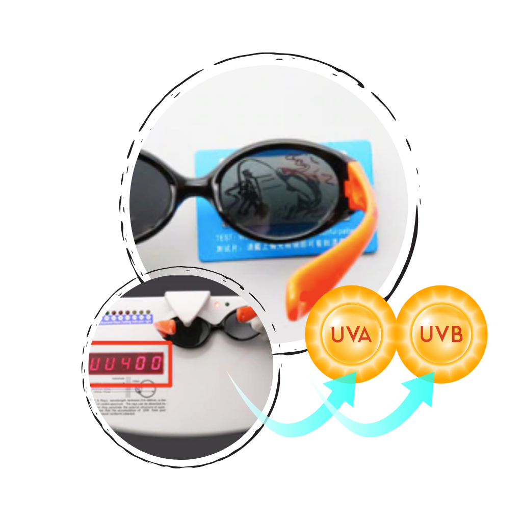 Polarisierte Baby-Sonnenbrille mit Riemen für 0 - 3 Jahre