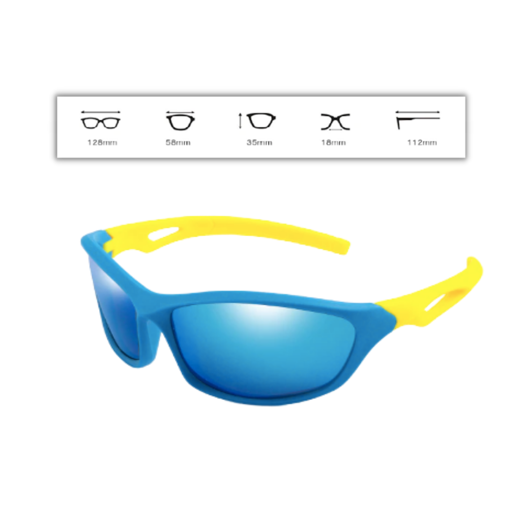 Polarisierte Sport-Sonnenbrille für Kinder mit Riemen - Ozerty