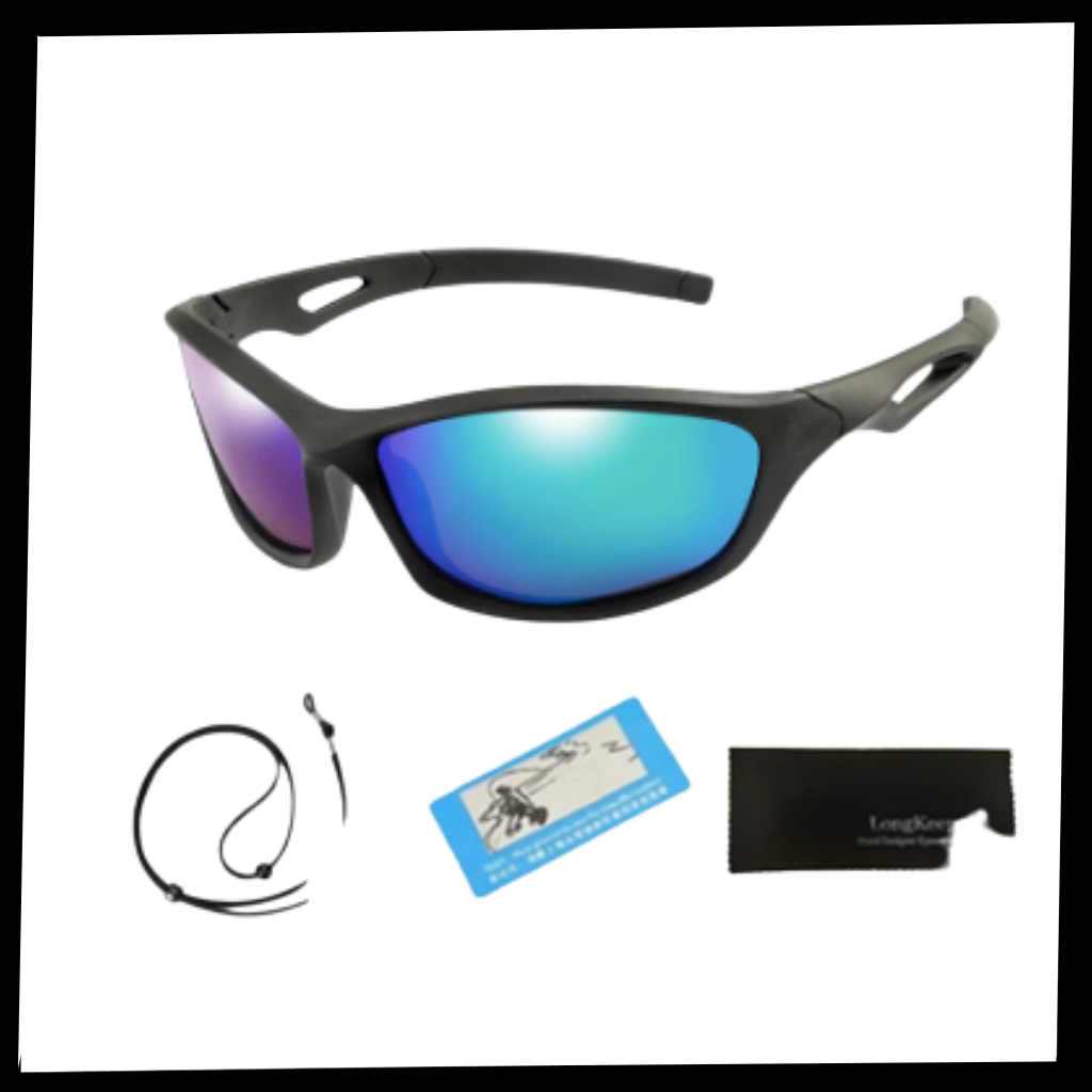 Polarisierte Sport-Sonnenbrille für Kinder mit Riemen - Ozerty