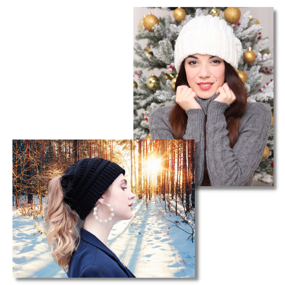 Mütze für Pferdeschwanz und unordentlichen Dutt - Ozerty