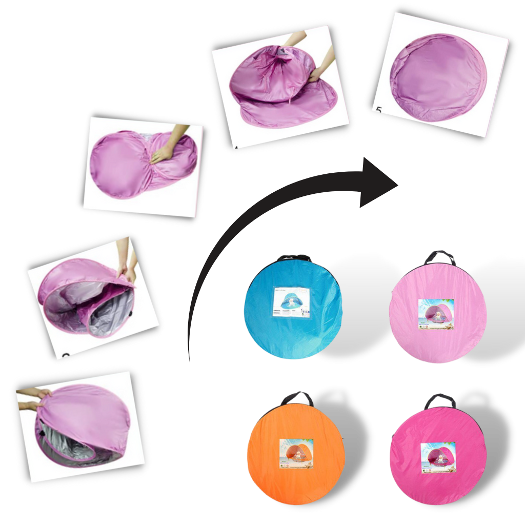 Tragbares Baby-Strand-Zelt mit Mini-Pool - Ozerty