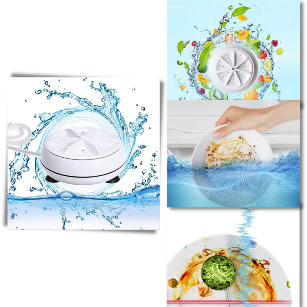 Tragbare Ultraschall-Geschirrspül- und Waschmaschine - Ozerty