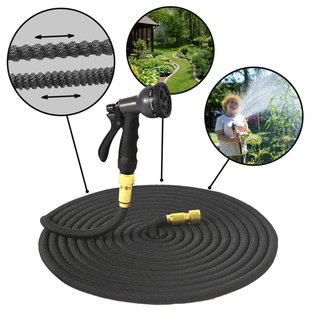 7,5 m Premium-Gartenschlauch, dehnbar - Ozerty