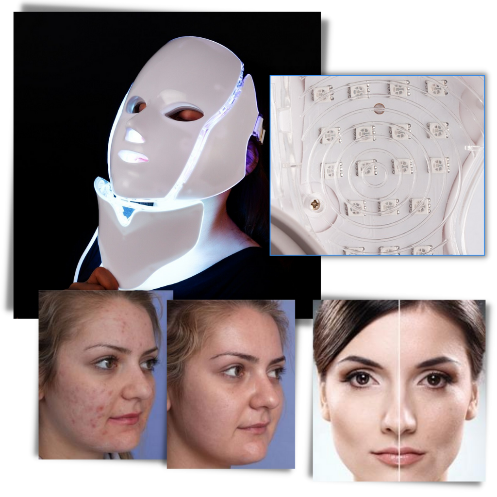 Professionelle LED Foton Lichttherapie Maske - Ozerty