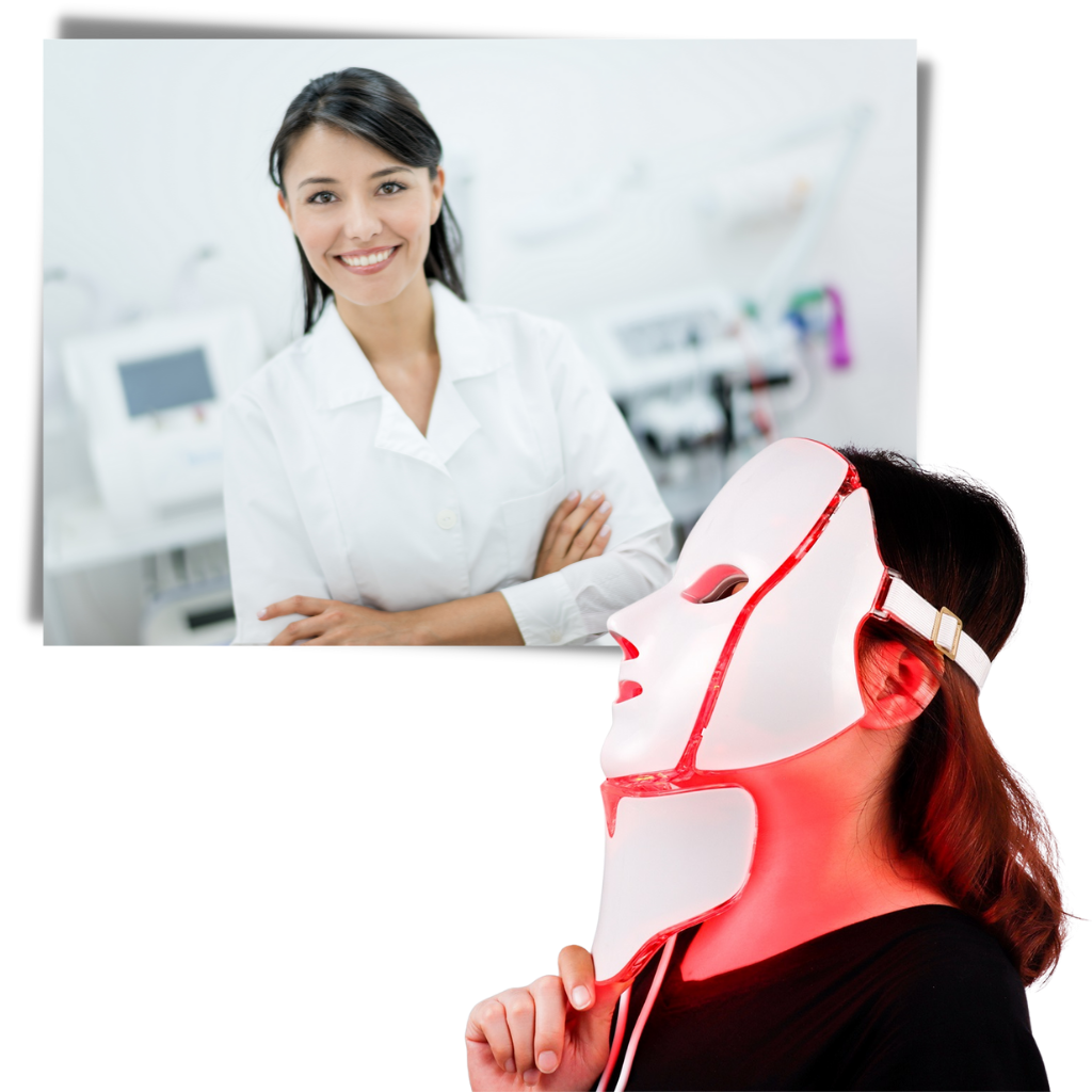 Professionelle LED Foton Lichttherapie Maske - Ozerty