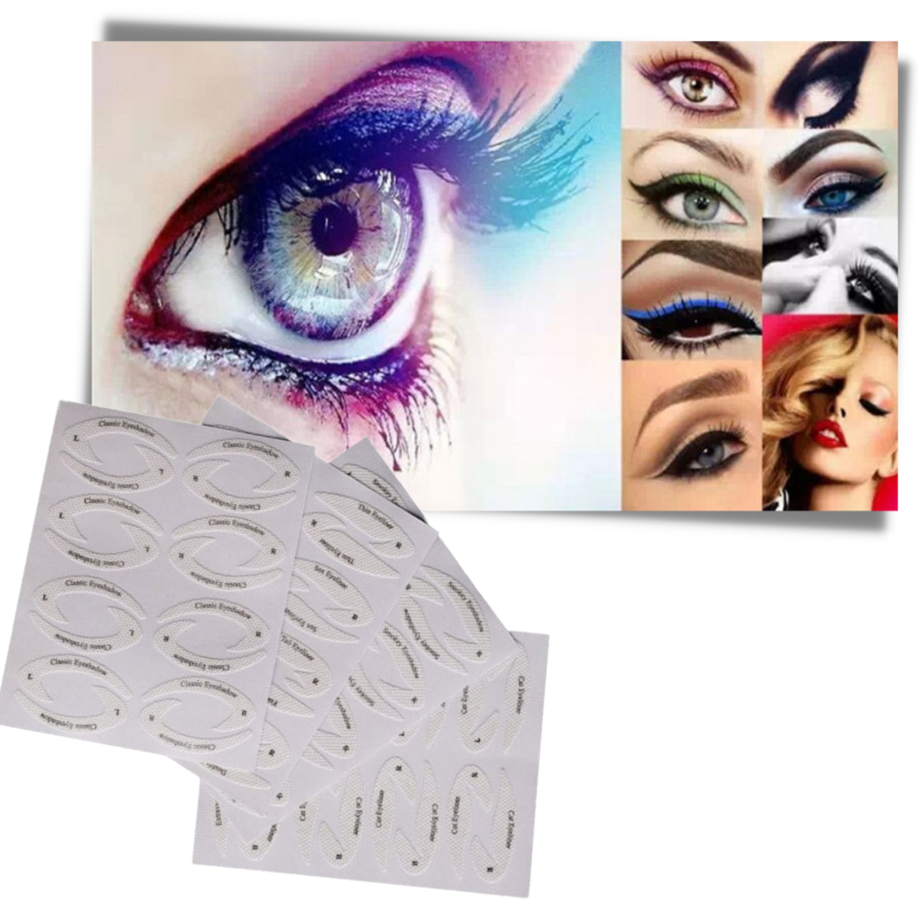Packung mit Schnellschablonen für Eyeliner - Ozerty