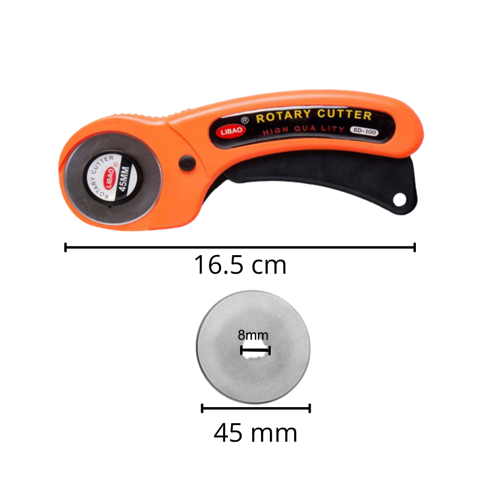 Stoffrollenschneider mit fünf 45-mm-Klingen - Ozerty