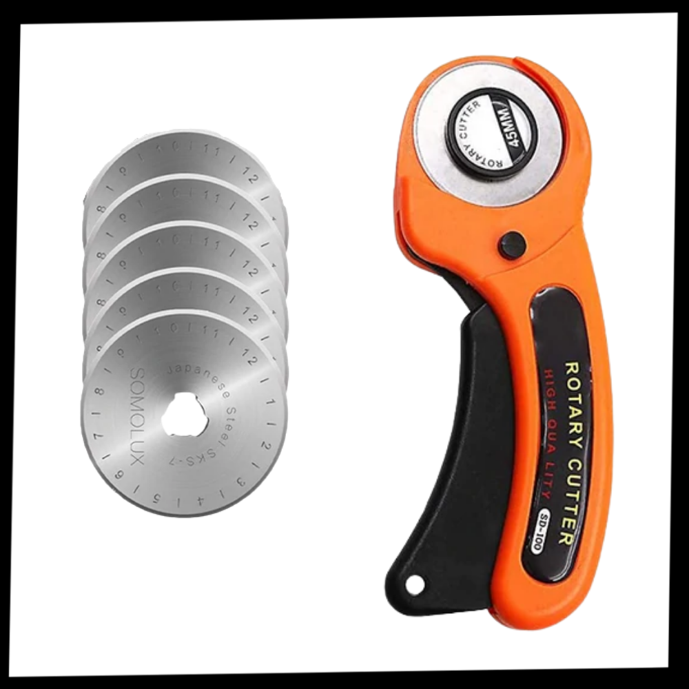 Stoffrollenschneider mit fünf 45-mm-Klingen - Ozerty