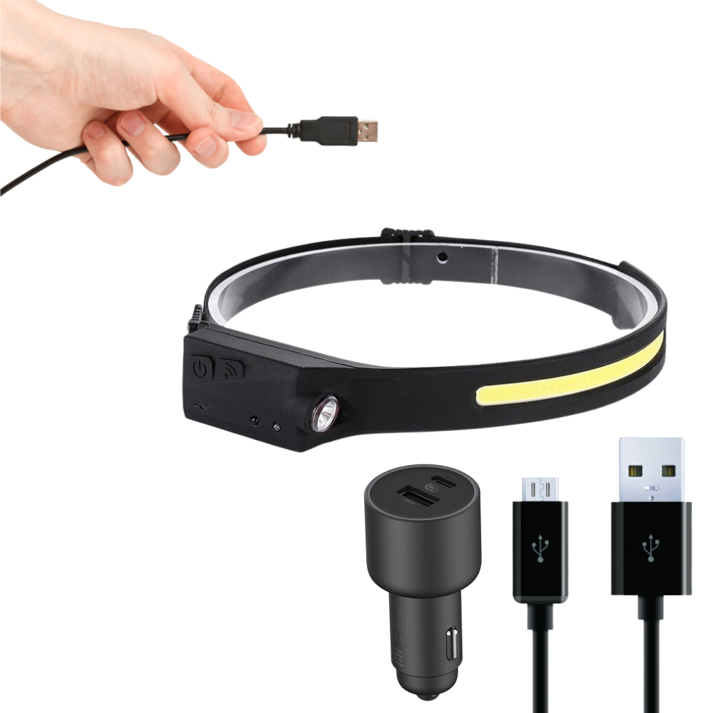 Wiederaufladbare LED-Stirnlampe - Ozerty