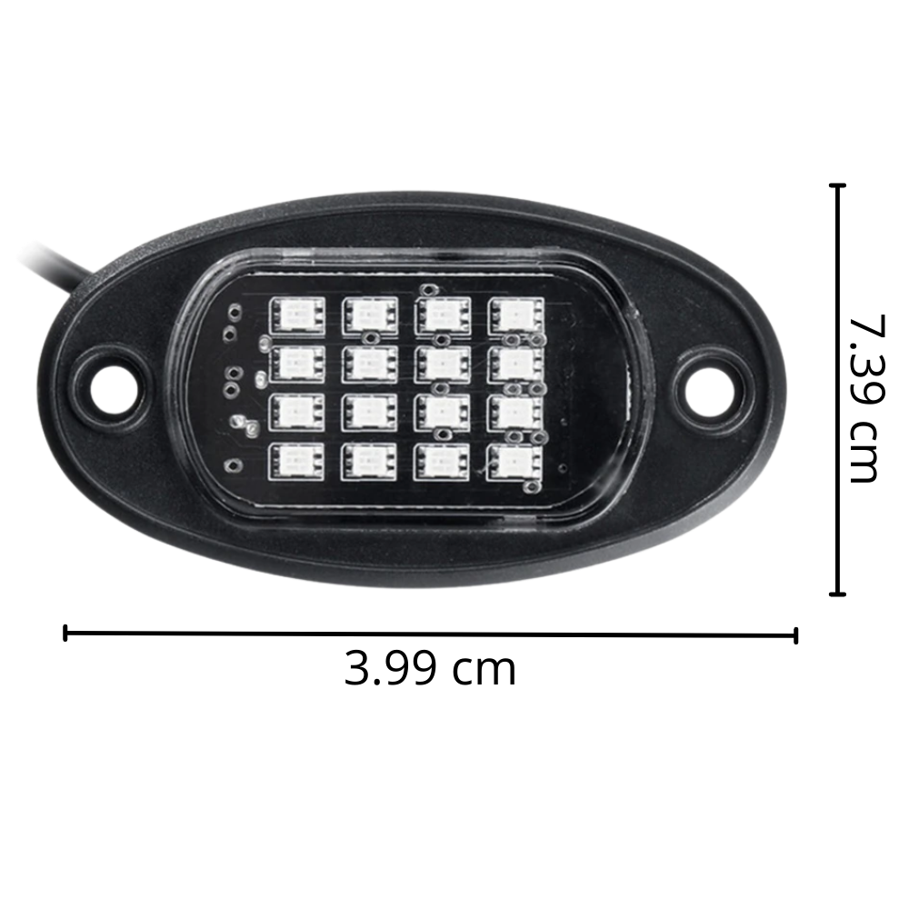 Packung mit 8 RGB-Leuchten für Fahrzeuge - Ozerty