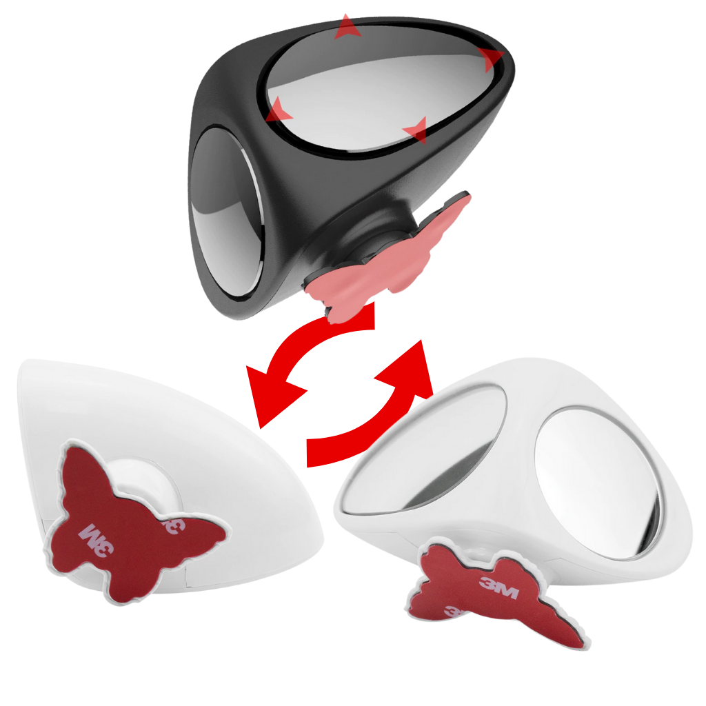 Drehbarer 2 Seiten Toter Winkel Autospiegel - Ozerty