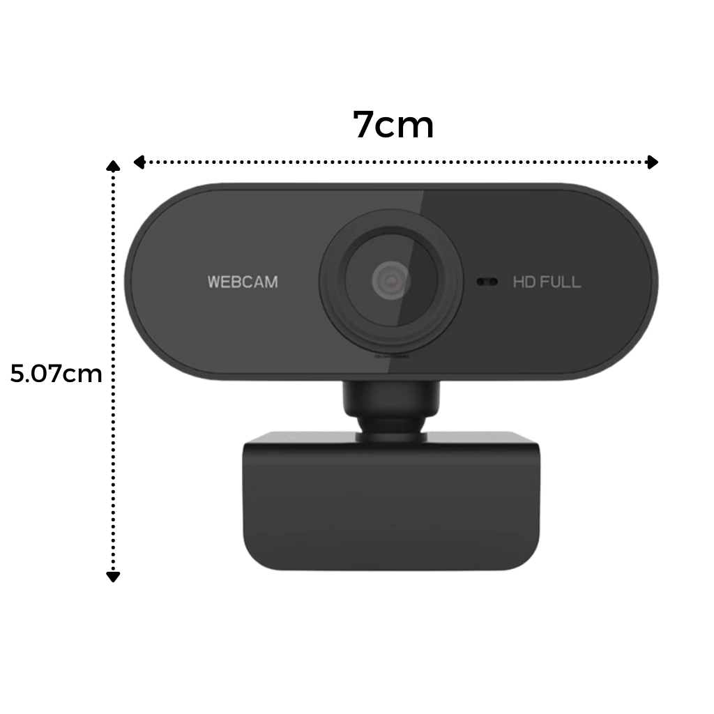 Drehbare 1080p HD USB-Webcam mit Mikrofon - Ozerty